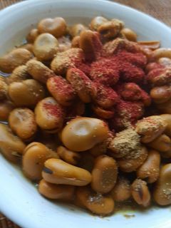 عکسی از دستور باقلا پخته