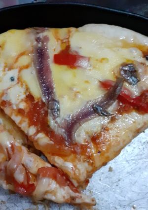 Una foto de Pizza