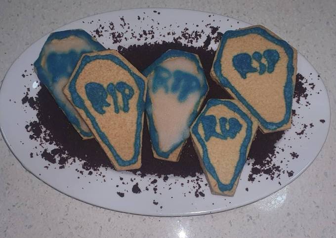 Recipe: Appetizing Vegan Custard Powder Coffin Shaped Cookies