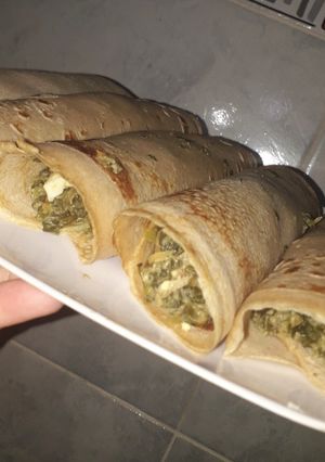 Una foto de Canelones con harina de integral