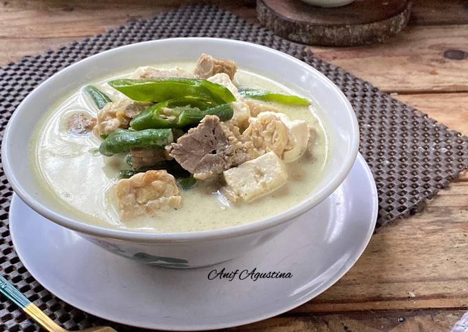 Resep Lodeh Tahu Tempe Dan Daging Sapi Oleh Anif Agustina Cookpad