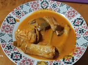Una foto de costillar de cerdo en olla a presión