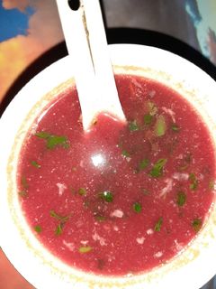 टोमॅटो बीटरुट सूप (tomato beetroot soup recipe in Hindi) रेसिपी मुख्य फोटो