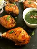 Grilled Achari Garlic Chicken