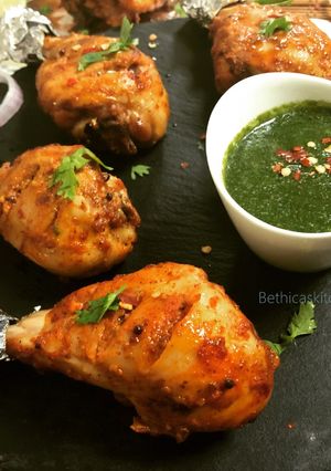 A picture of Grilled Achari Garlic Chicken.