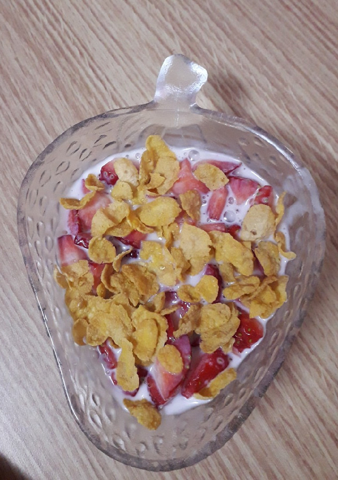Una foto de Fresas con un toque crujiente