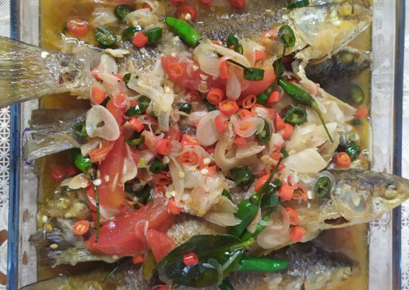 Ikan belanak saos tiram