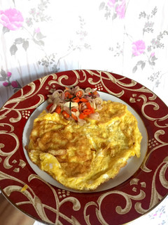Foto resep Telur dadar sambel matah