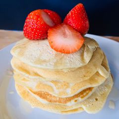 A picture of Eggless Pancakes.