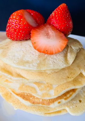 A picture of Eggless Pancakes.