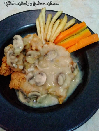Cara Mudah Membuat Resep Steak Ayam Saus Jamur yang Uenak Anti Ribet, Mantap