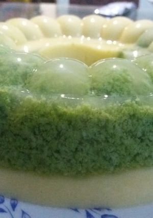 Foto resep Puding lumut mentega kombinasi