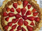 Tarta de frutilla con crema pastelera 🍓