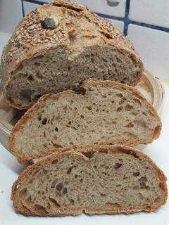 Una foto de Pan de integral de espelta