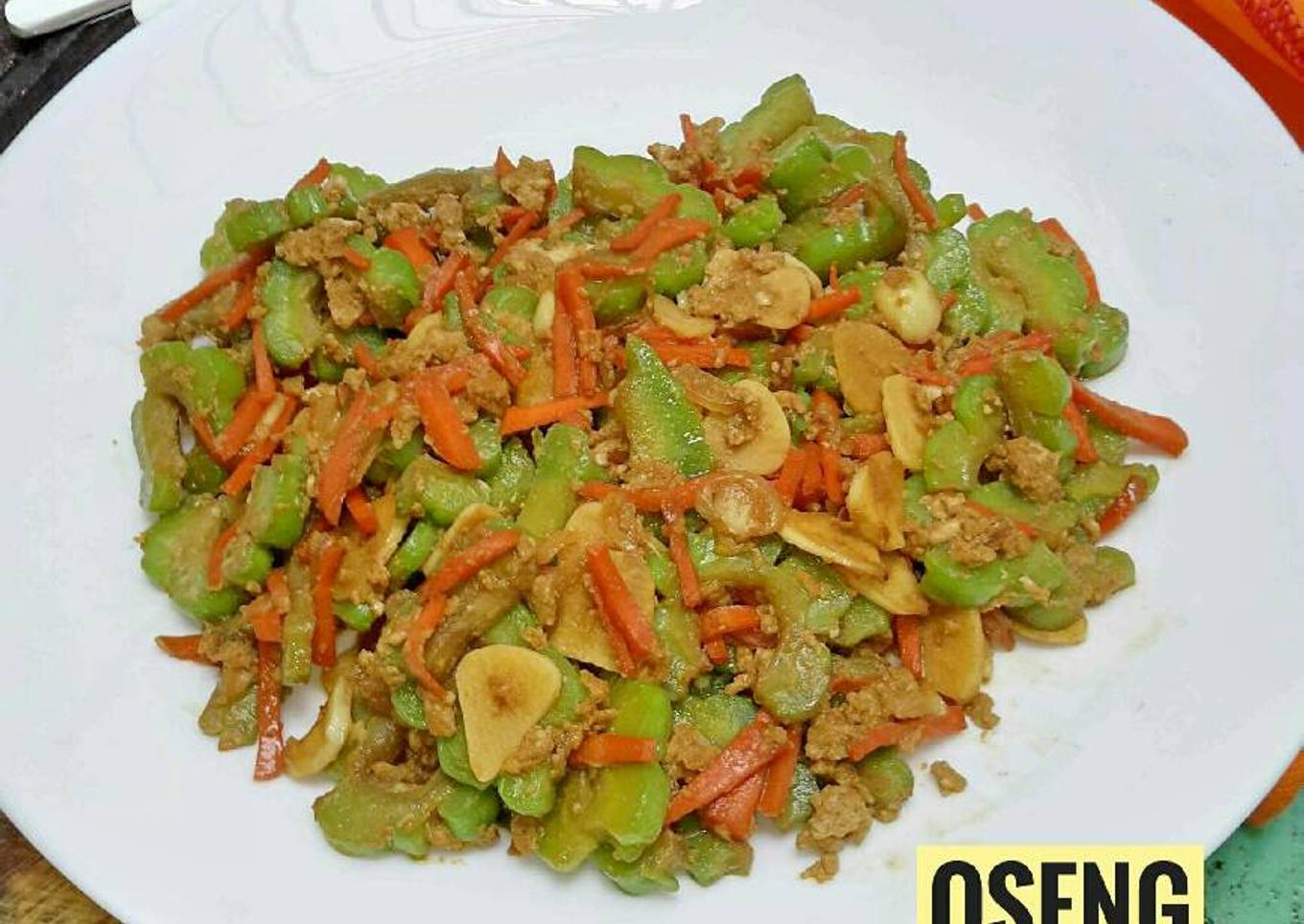 Oseng Pare Orek Telor ❤