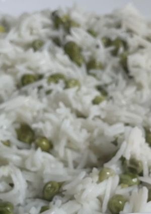 صورة لوصفة رز بالبازلاء