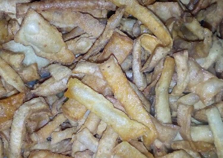 Resep Kripik kulit singkong Anti Gagal