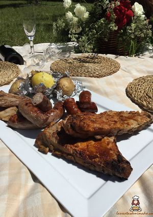 Una foto de Costilla de cerdo asada sabor barbacoa