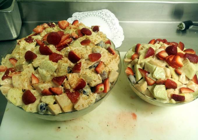 How to Make Ultimate fruit salad w. romanoff dressing