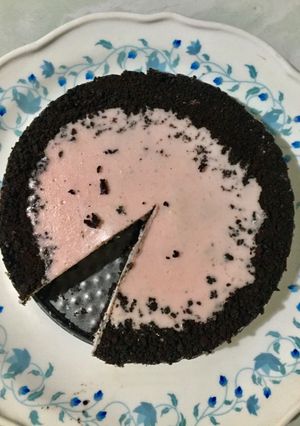Hình của món Oreo dâu cheesecake.