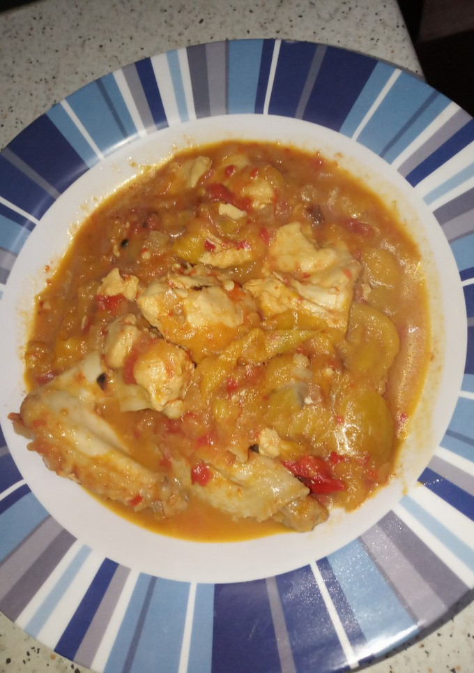 Una foto de Pollo con verduras al zumo