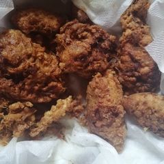 A picture of Simple coated chicken.