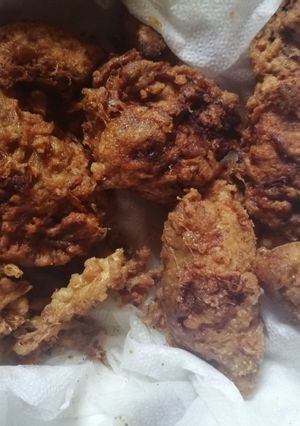 A picture of Simple coated chicken.