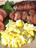Chiles Rellenos con Tocino y Huevo