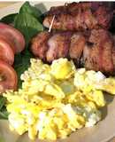 Chiles Rellenos con Tocino y Huevo