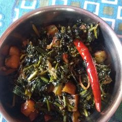 A picture of Meethi saag bhaji.