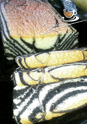 Foto resep Zebra sponge cake