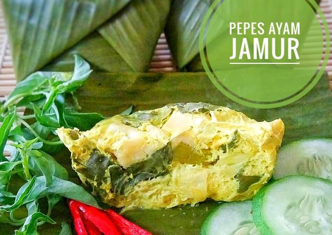 Pepes (Pais) Ayam Jamur