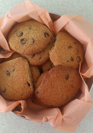Una foto de Cookies con pepitas de chocolate