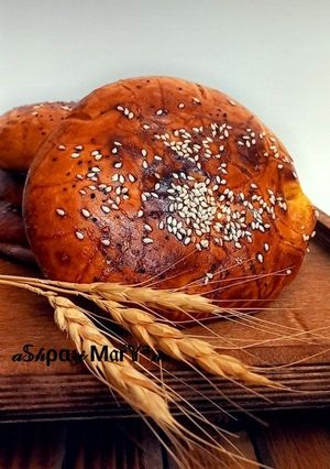 عکسی از دستور نان شیرمال مغزدار