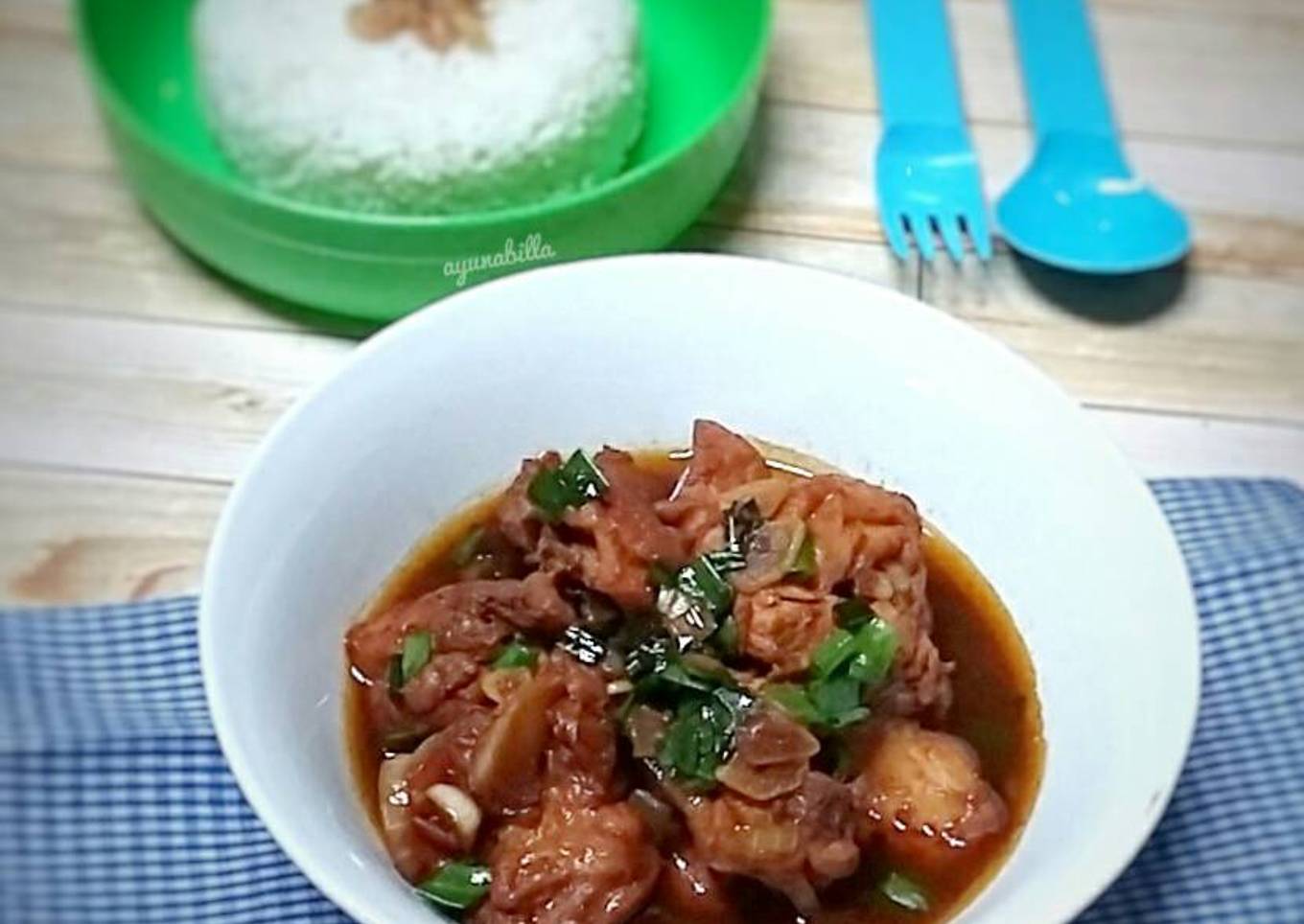 Ayam kecap duo bawang #menuanak