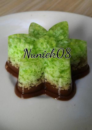 Foto resep Puding Lumut Lapis Coklat
