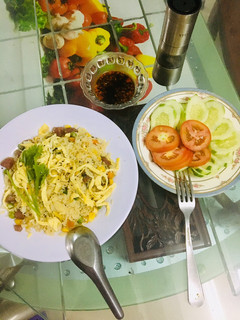 Hình của món Cơm chiên lạp xưởng.