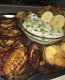 Alitas de pollo con Salsa Barbacoa