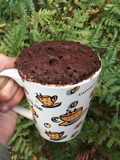 Una foto de TORTA EN TAZA DE CHOCOLATE 🍫 en microondas
