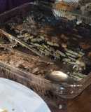Kek batik separuh cawan