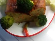 Una foto de brócoli budín