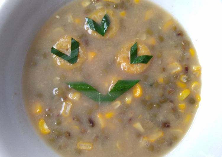 Bubur kacang ijo + jagung manis