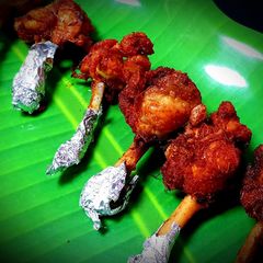 A picture of Chicken Lollipop.