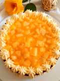Cheesecake mit Apfelfüllung