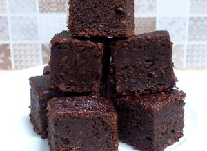Foto resep Banana Oatmeal Brownies (no flour, no egg, no butter)