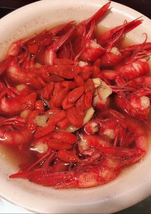 花雕椒鹽紅蝦 的食譜成品照片