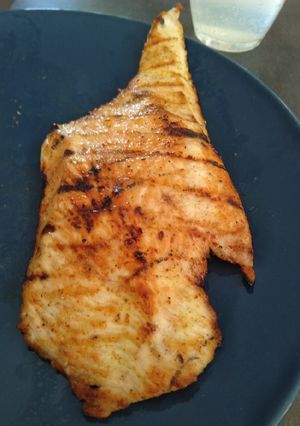 Une photo de Escalope de dinde marinée au barbecue