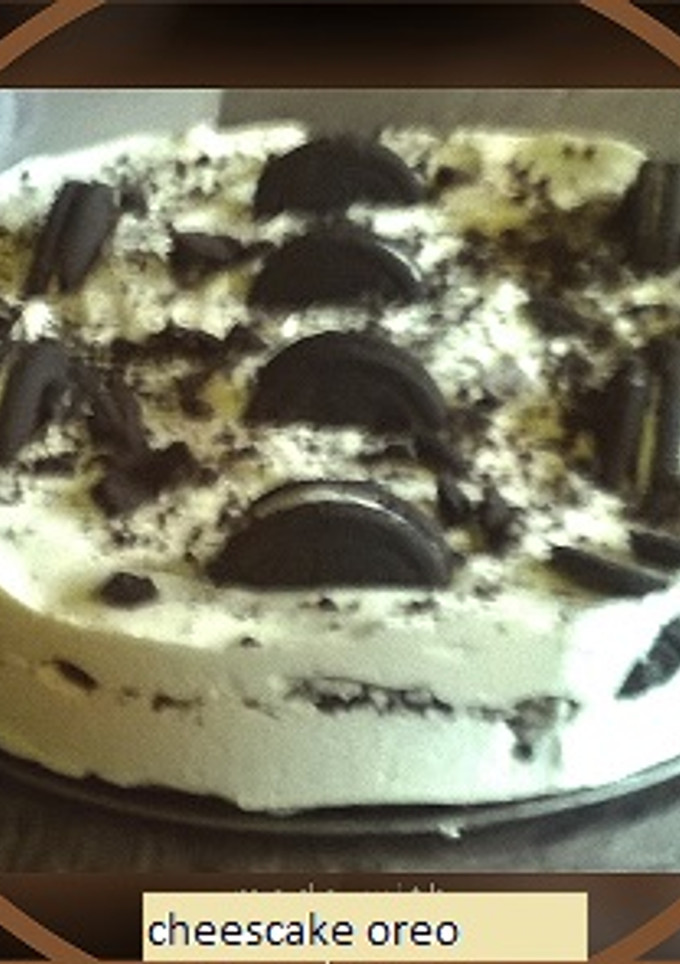 Una foto de Cheesecake oreo