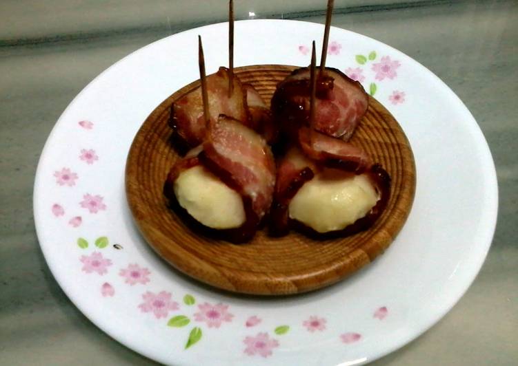 Recipe of Perfect Waterchestnut Wrapped In Bacon