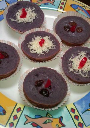 Foto resep Kue lumpur ubi ungu